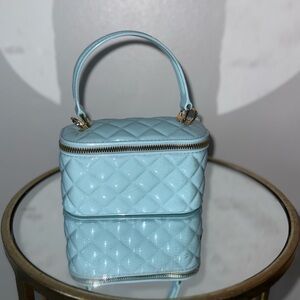 Elegant Blue Quilted Women's Bag
